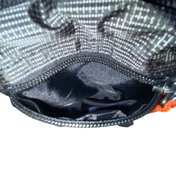 Kaweiknight Grey/Orange Nylon Adjustable Strap Multi-Zip Crossbody Backpack - Picture 14 of 15